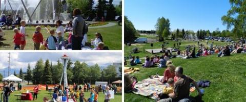 Loussac lawn collage