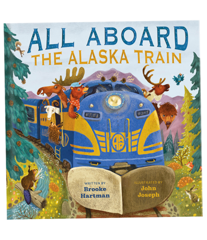 book cover for All Aboard the Alaska Train