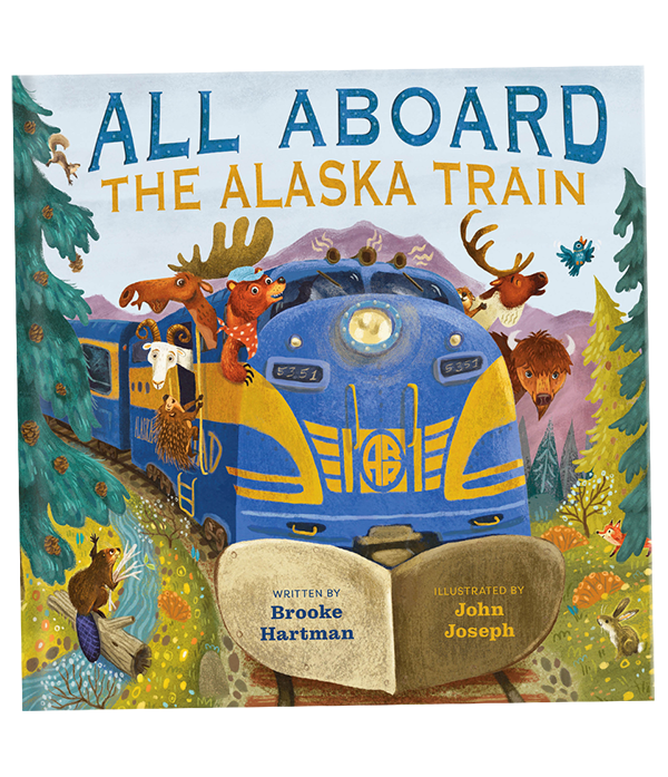 book cover for All Aboard the Alaska Train